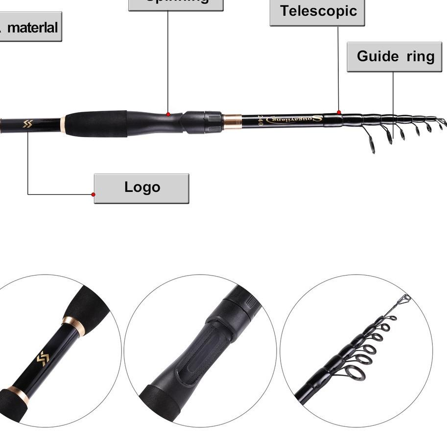 Recommended ✶ Joran Pancing Antena Joran Telescopic Carbon 1.8-2.4m joran sougayilang  Joran telesco