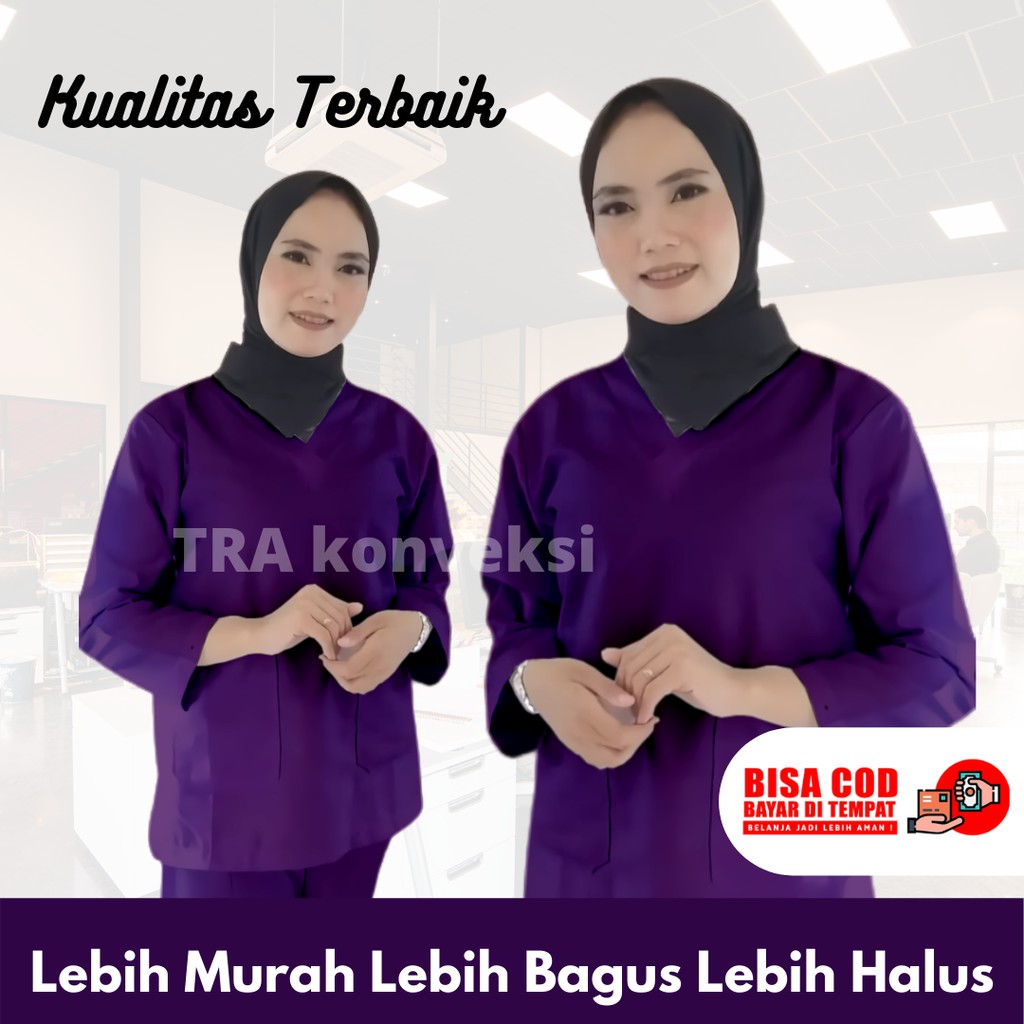 Baju oka/baju ok/ baju perawat lengan panjang