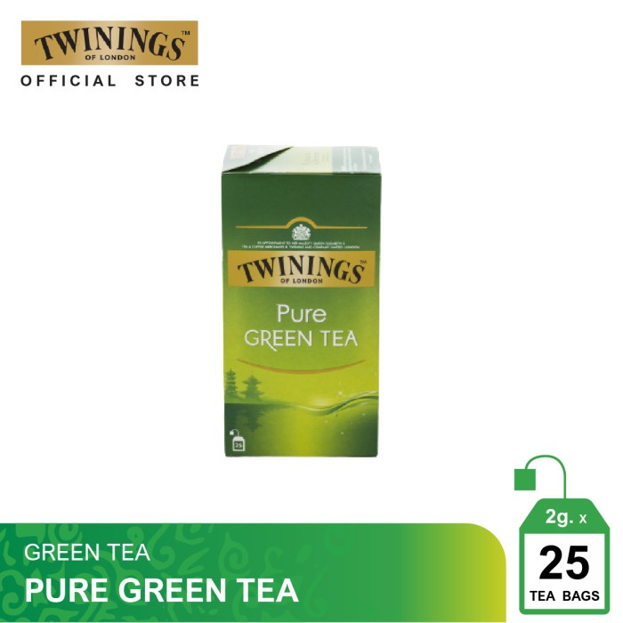 

B062D Twinings Teh Hijau Celup Pure Green Tea 25X2Gr 054S