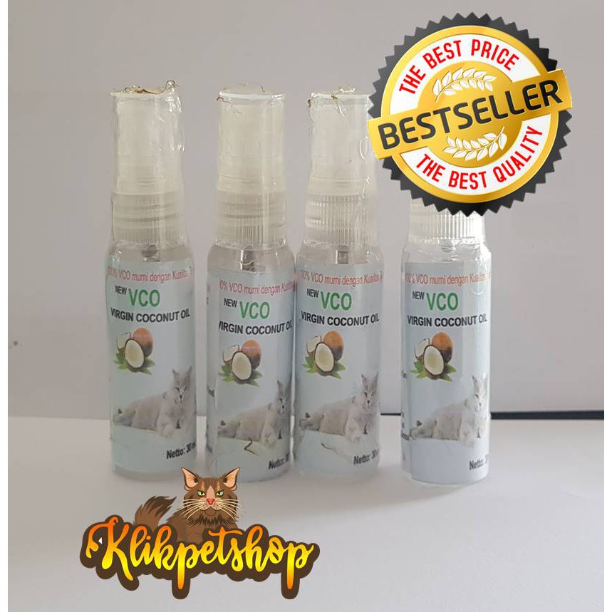 Minyak VCO 30 mL  Obat Jamur, Skabies, Diare, Koreng, Kucing Anjing Kelinci