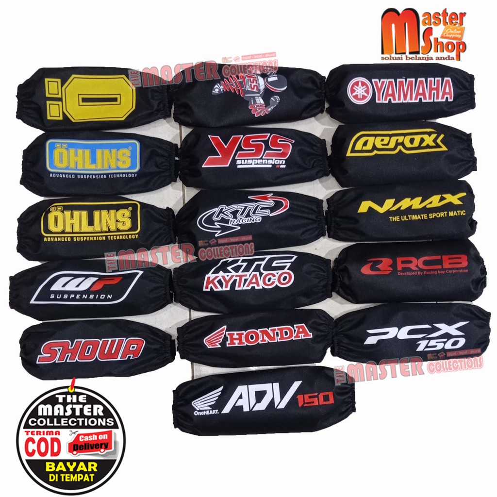 Sarung shock belakang cover shock belakang Sarung Shockbreaker Belakang Cover Shock Pelindung Shock Belakang Sepeda Motor Universal