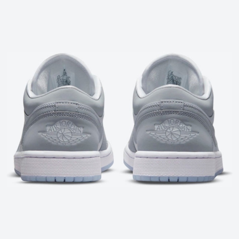 white aluminum wolf grey jordan 1