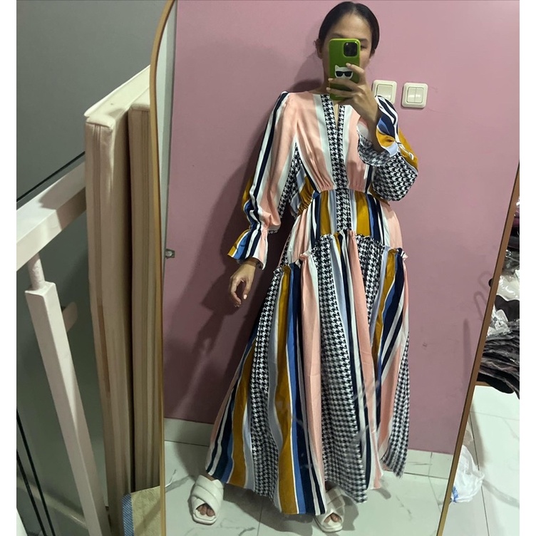 NABO - JAMAICA LONG STRIPE ( NEW EDITION) PO BLUE ELCTRIK