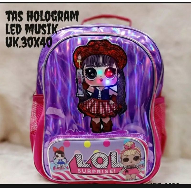 tas LoL hologram musiktas lol bisa musik bagus tas anak sd rangsel sd lucu lol