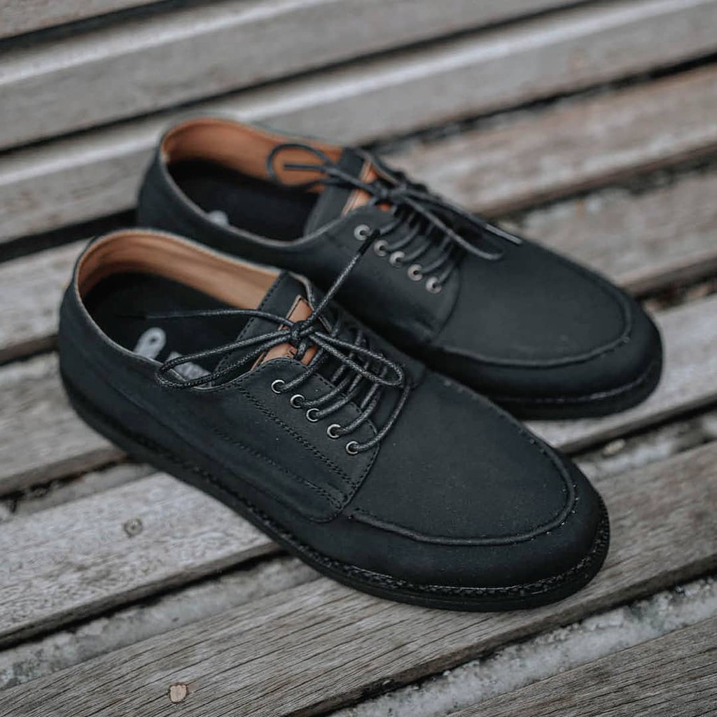 HUGO BLACK |ManNeedMe x FSTP| Sepatu Sneakers Pria Moccasin Shoes ORI