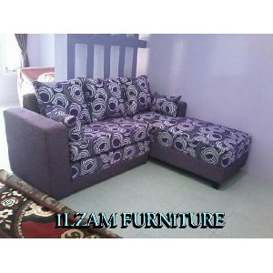 sofa L bed Minimalis garis three ball