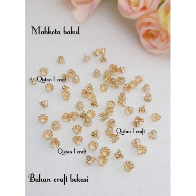 Mahkota bakul gold 8mm ecer