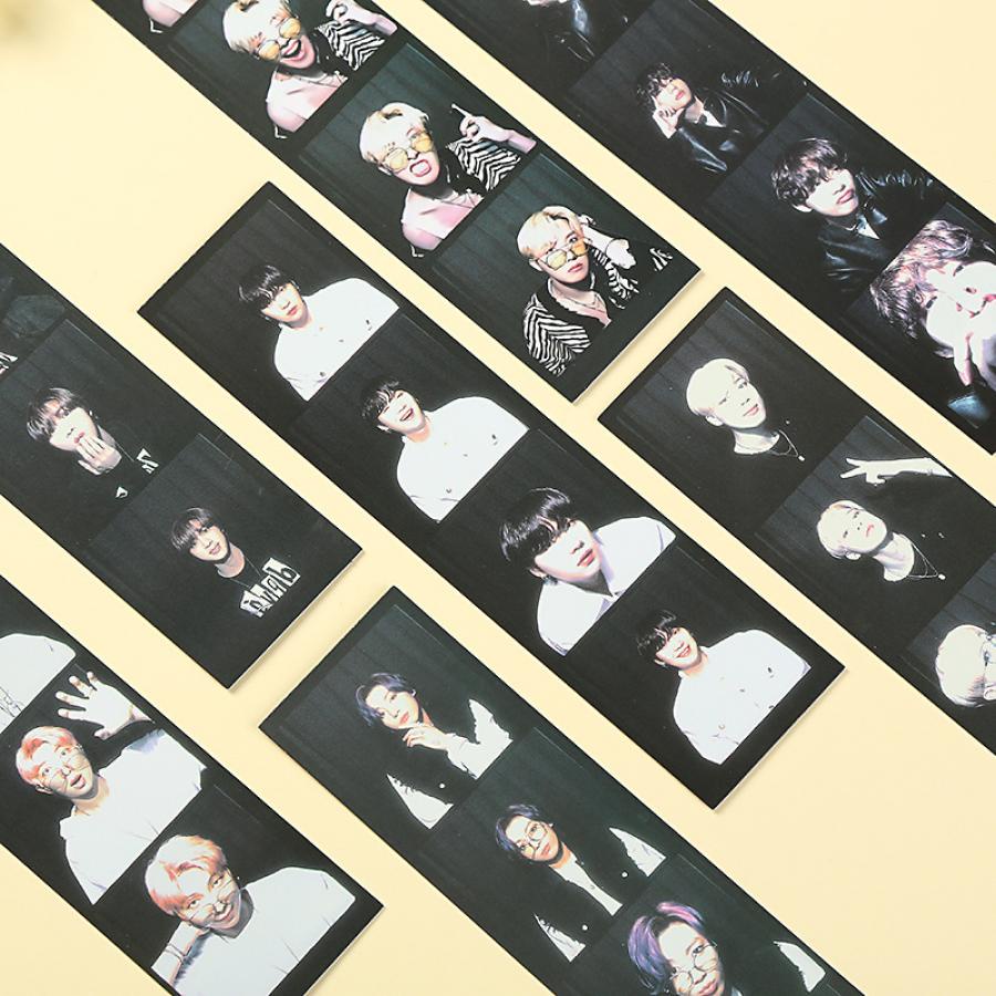 7pcs / set Pembatas Buku Desain KPOP BTS Mentega CD Foto Untuk Koleksi