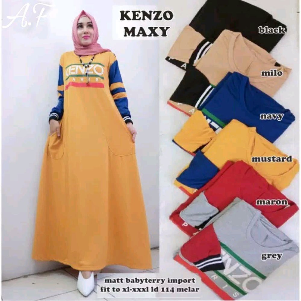 TERLARIS Promo gamis kenzo maxy terlaris muslimah