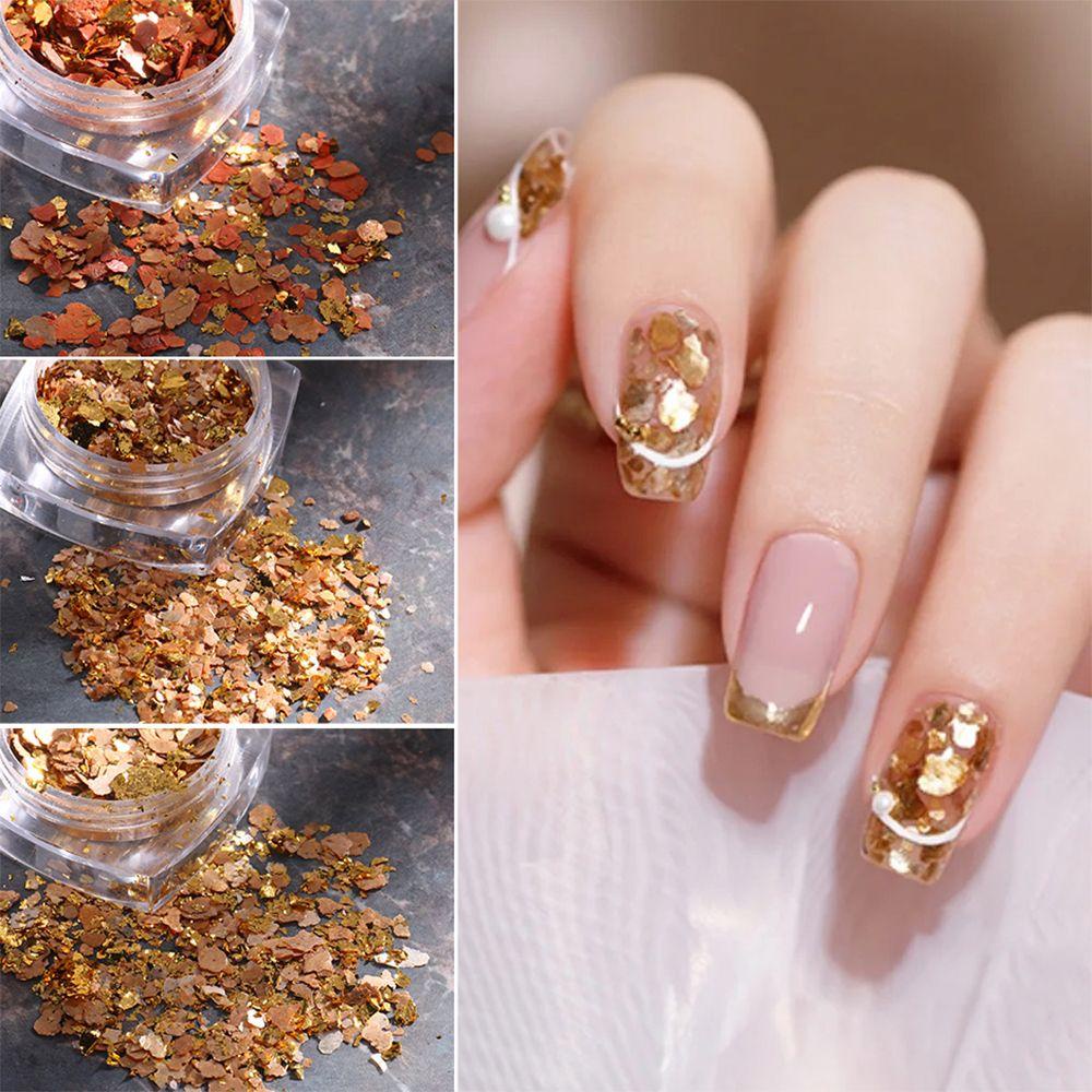 R-flower 1Box Payet Kuku Manicure Polish Sparkly Campur