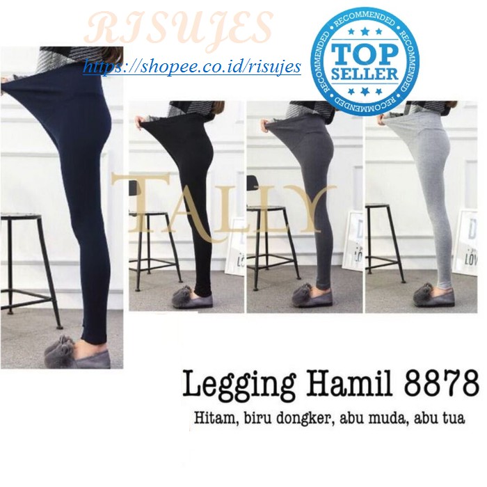 Celana Legging Hamil ASLI TALLY 8878 , 8868 &amp; 8851 (3/4) - Premium Quality