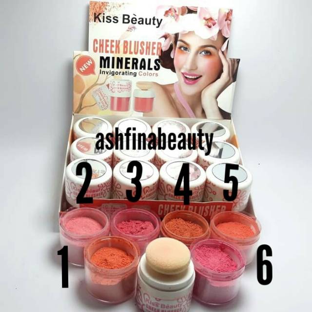 KISS BEAUTY CHEEK BLUSHER MINERALS INVIGORATING COLORS