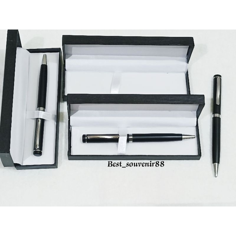 

Bp 807/Pulpen Exclusif/Pen Metal/Ballpoint/Pulpen+Box Hitam Exclusif/Pulpen stainless Model puter/Pulpen souvenir/Pulpen besi polos