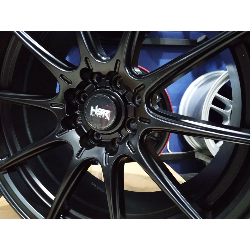 Ready stock velg mobil murah import ring 17 HSR wheel baut pelek 4 double pcd xenia livina vios r17 