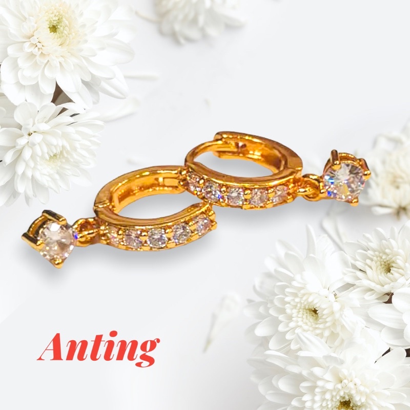 anting wanita //anting lapis emas //perhiasan wanita //anting //antiing permata-1