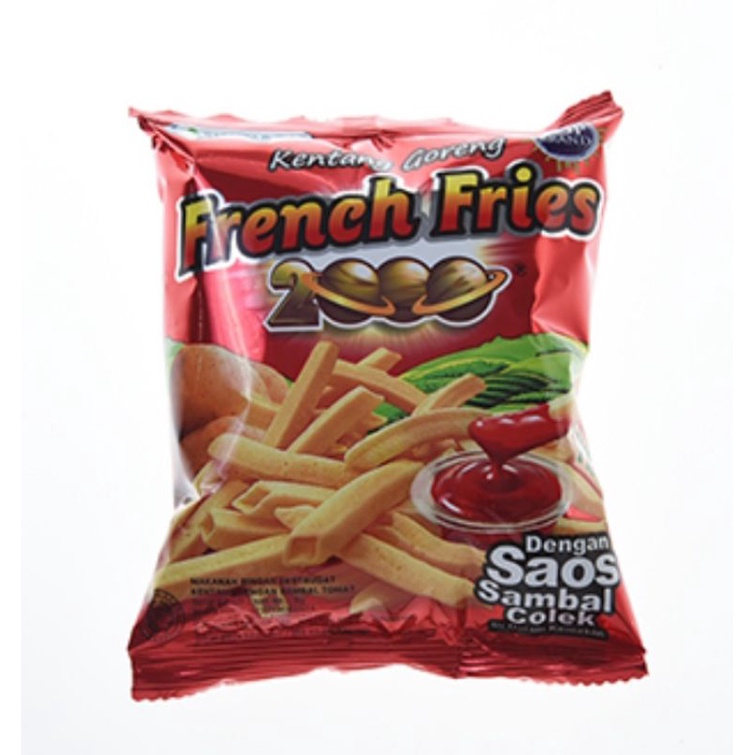 

Siantar Top French Fries 2000 Snack Makanan Ringan Kentang Goreng 18gr