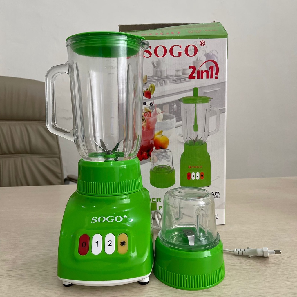 Blender Sogo SG T9 2 in 1 Gelas Kaca