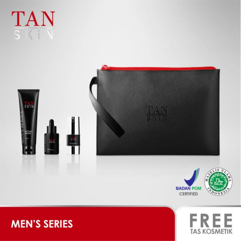 Paket TAN SKIN Men's Series (Free Tas Kosmetik) Skincare Wajah Pria