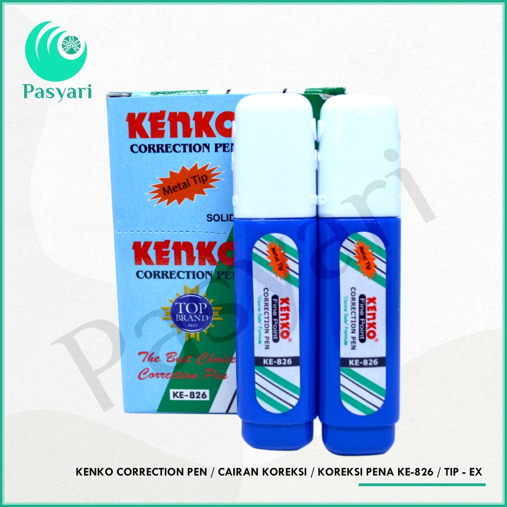 

Kenko Correction Pen / Cairan Koreksi / Koreksi Pena Ke-826 / Tip - ex