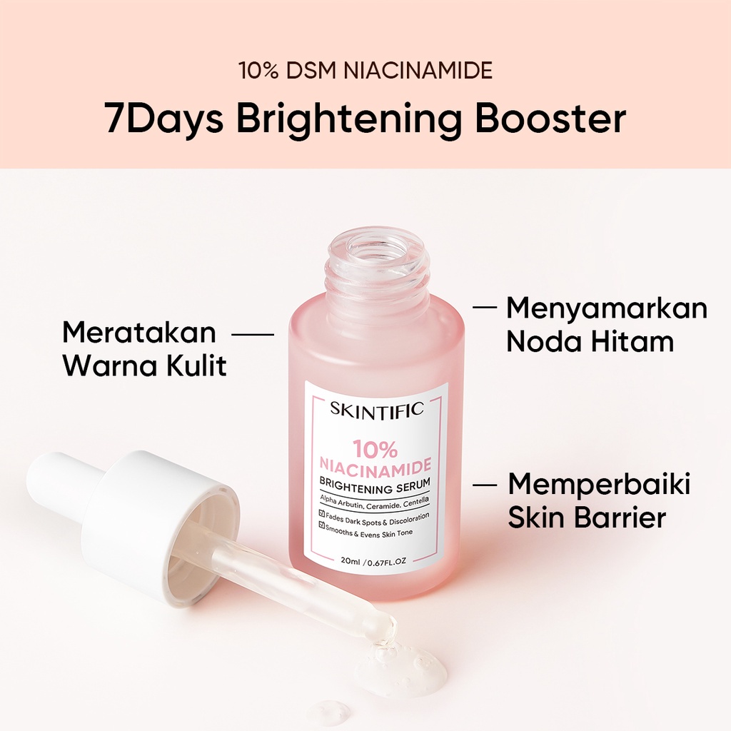 SKINTIFIC - 10% Niacinamide Brightening Serum 20Ml Serum Wajah Skintific