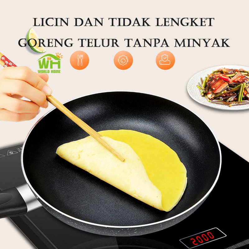 Wajan Teflon Fry Pan Anti Lengket Teflon Murah Serbaguna Teflon Fry Pan 26cm GOSHOP88