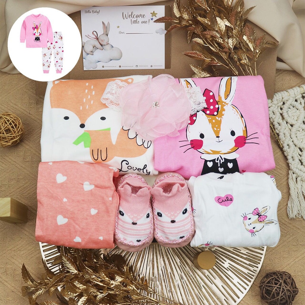 BARU! LIO048 Girls Baby Hampers Baju Tidur Piyama Setelan Sleepwear Bayi Perempuan Adem