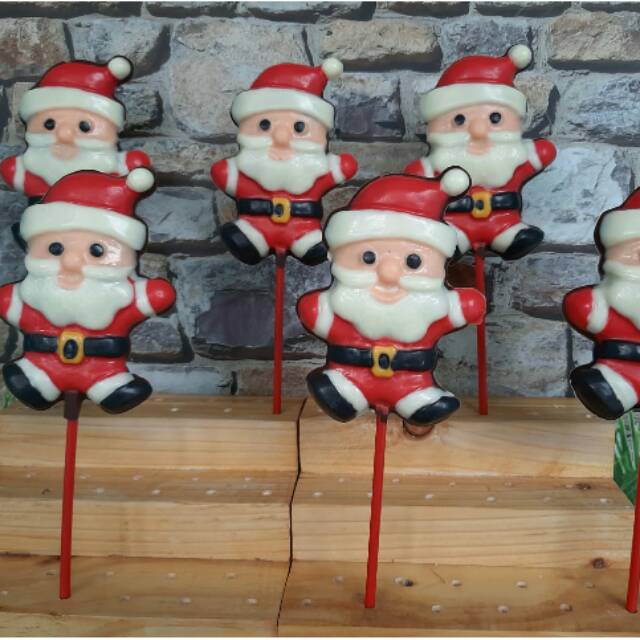 

Cokelat loli natal santa claus