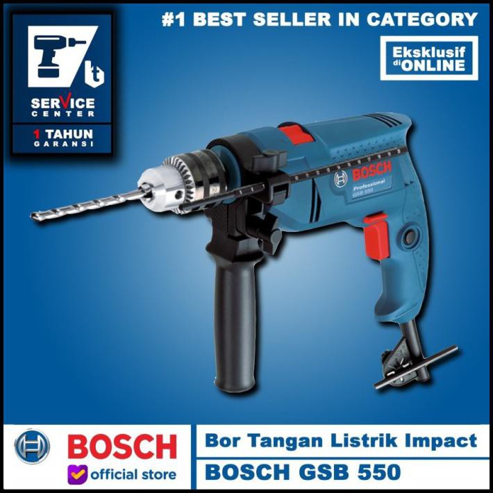 Mesin Bor Tangan - Bosch Gsb 550 13Mm - Gsb 550