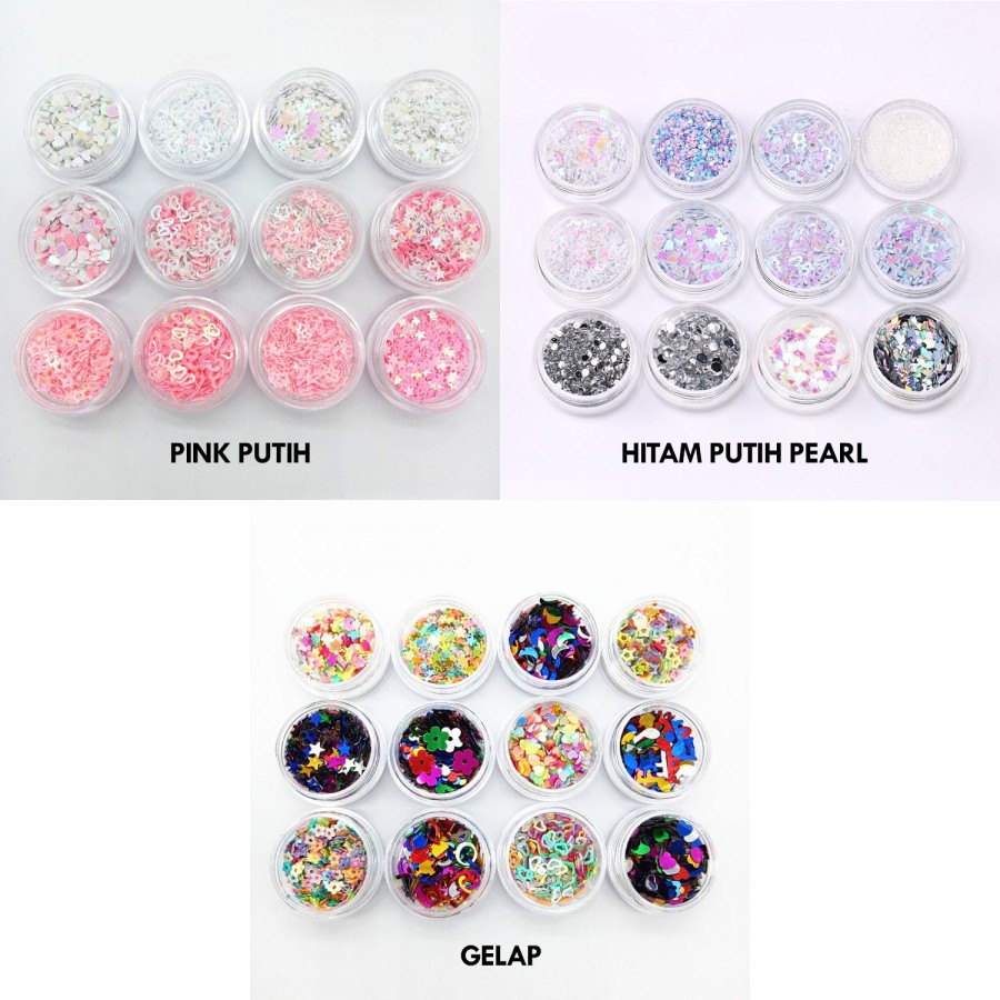 GLMU glitter makeup wajah kuku blink blink star cosplay make up art