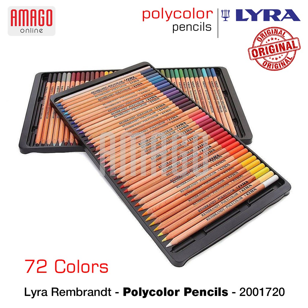 LYRA - REMBRANDT POLYCOLOR PENCILS - 72 PCS - ASSORTED COLORS - 2001720