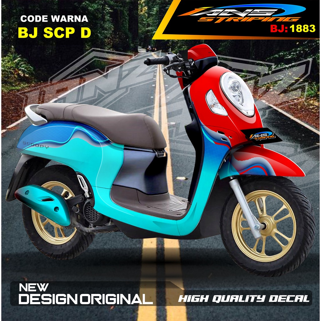 STICKER DECAL FULL BODY SCOOPY / STICKER ALL NEW SCOOPY / STIKER FULL BODY SCOOPY TERMURAH / STIKER MOTOR SCOOPY / STIKER MOTOR