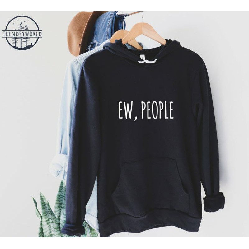 S - XXXXXL(6XL) Jaket Hoodie EW PEOPLE Anti Social Gift INTROVET JUMBO BIGSIZE OVERSIZE Pria Wanita