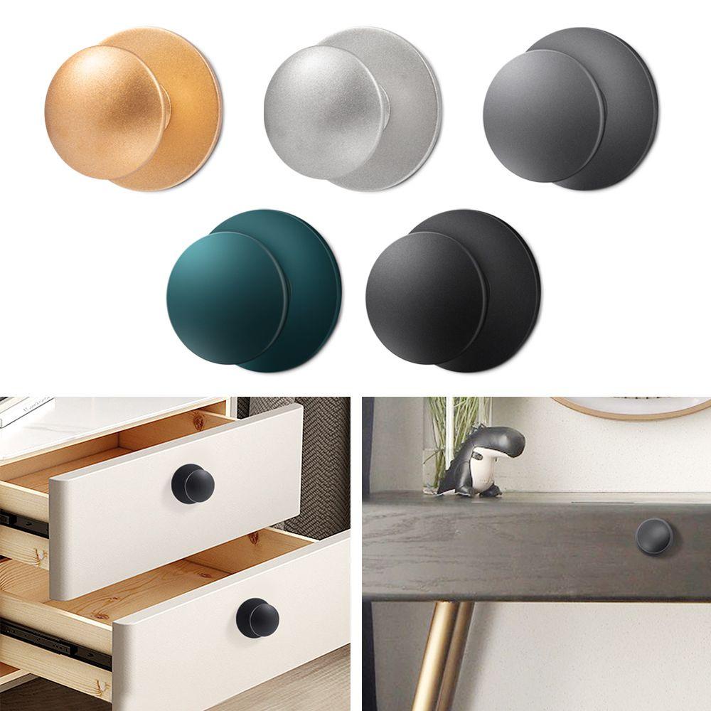 Nanas 2PCS Handle Pintu Modern Stainless Steel Matte Punch Free Knob Kabinet