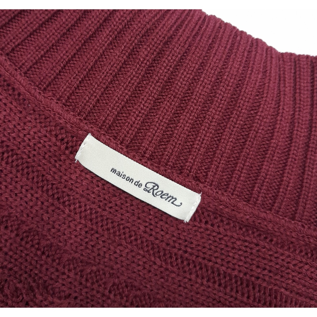 Sweater Rajut Marron Maison De Roem Shopee Indonesia