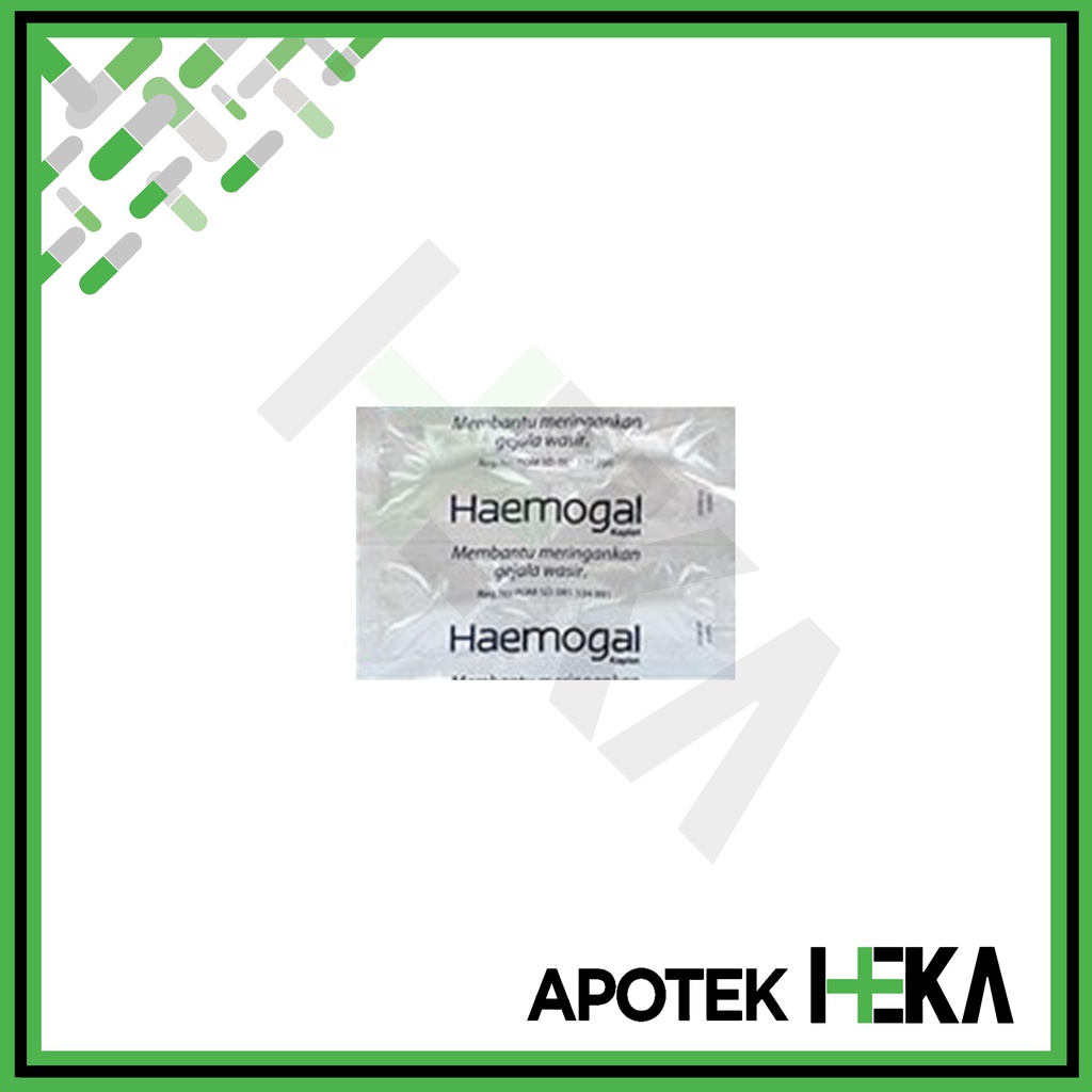 Haemogal Kaplet Strip isi 4 Tablet - Meringankan Gejala Wasir Ambeien (SEMARANG)