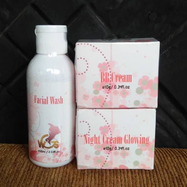 [COD]  (WGS ISI 3) WHITENING GLOSSY SKINCARE BPOM