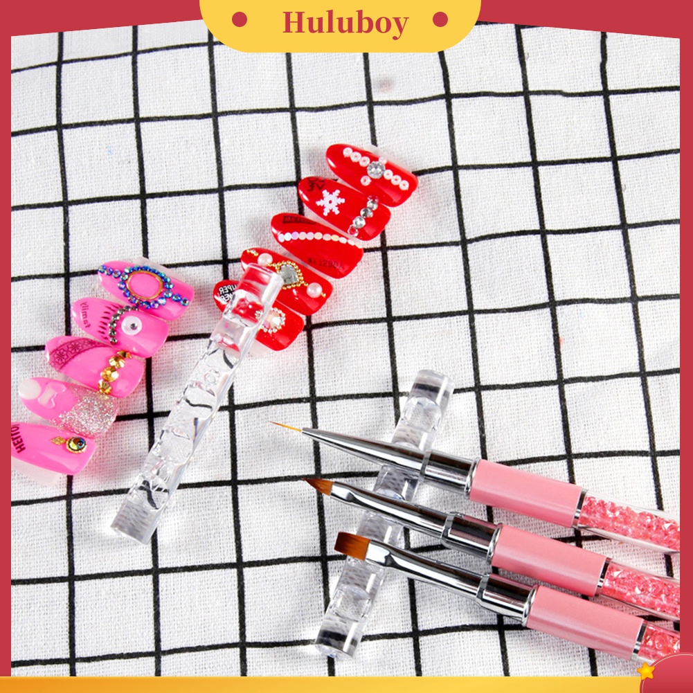 Huluboy Huluboy♡ Rak Stand Display Holder Brush Pen Nail Art Dengan 5 Sekat