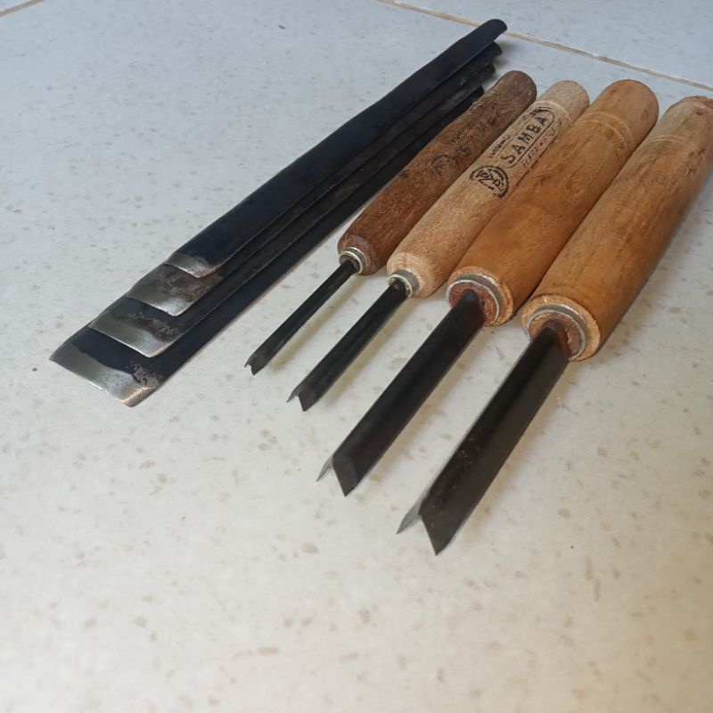 Pahat Ukir Jepara Pahat Ukir Kayu dan Bonsai Pahat Ukir Paket Hemat Pahat Ukir Coret 4pcs Pahat Ukir