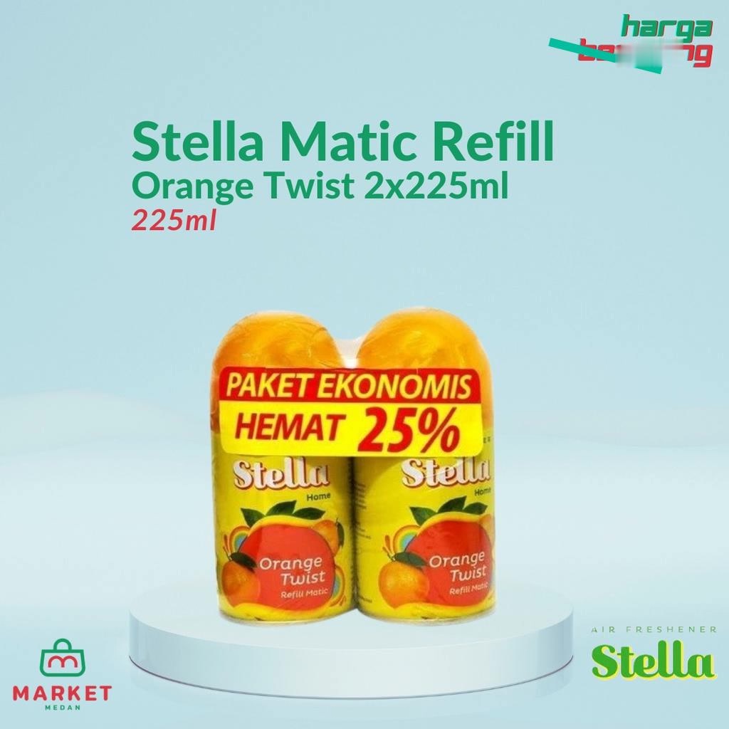 Stella Matic Refill Orange Twist Paket isi  2 x 225 ML