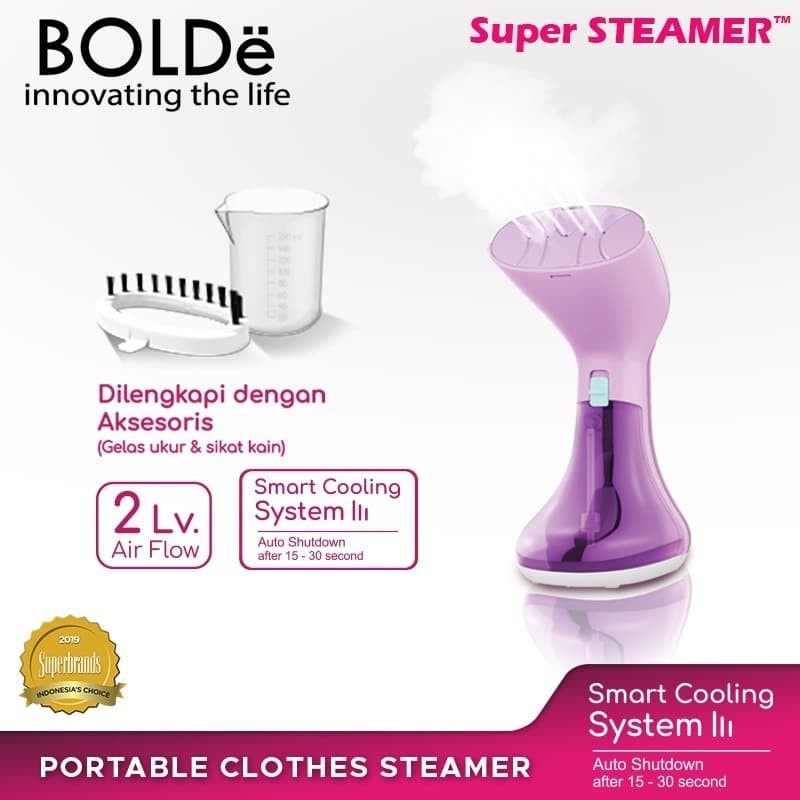 Setrika Uap Bolde Super Steamer Laviola Gosokan Tangan Uap Steam Bolde Steaming Iron Laviola Bolde