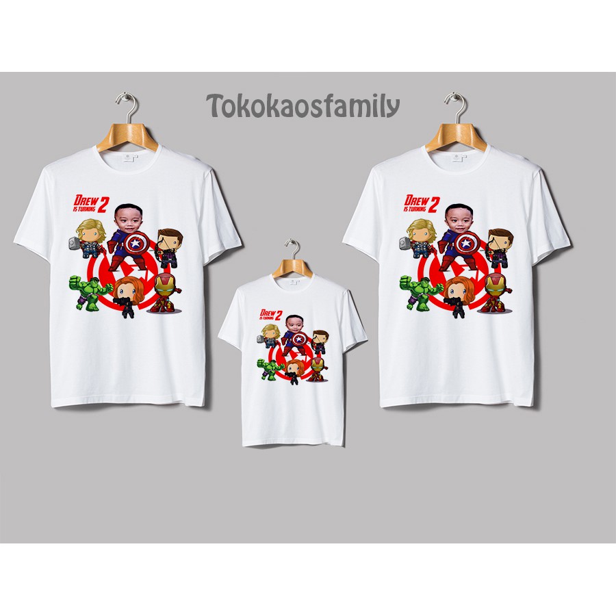 kaos avenger anak dan dewasa ready stok