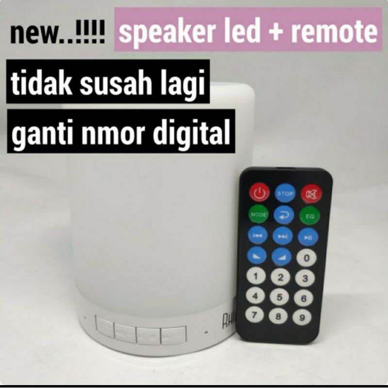 Speaker Bluethooth + Lampu Tidur + Lampu Hias