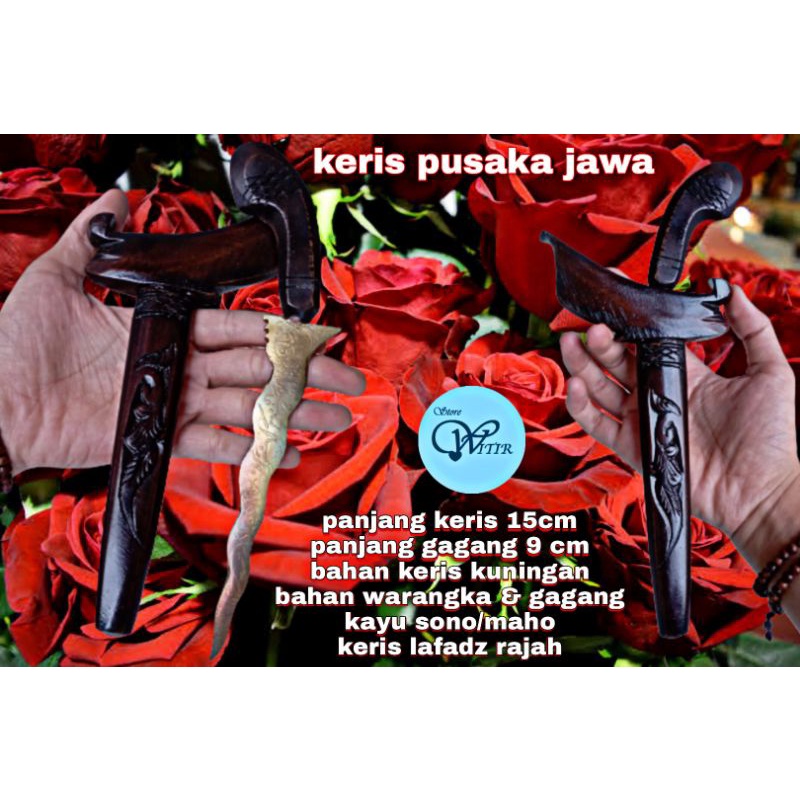 Keris pusaka jawa rajah kuningan