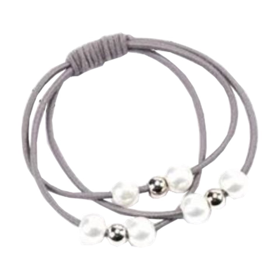 MM - Ikat Rambut Ala Korea Import Murah 1966 Ikat Rambut Korea Ikat Rambut Pendek Ikat Rambut Lucu-1966 ABU MUDA