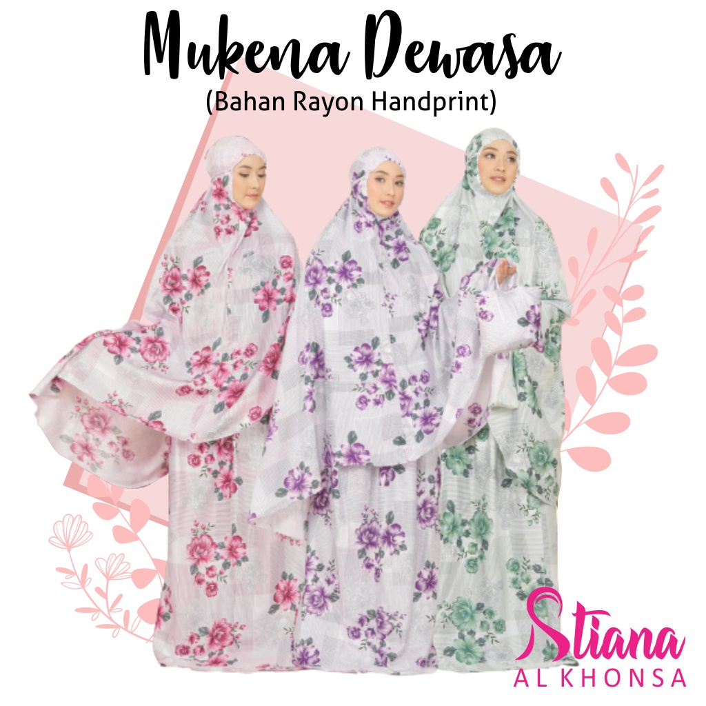 Mukena motif murah dewasa mungkena mukena dewasa motif bunga