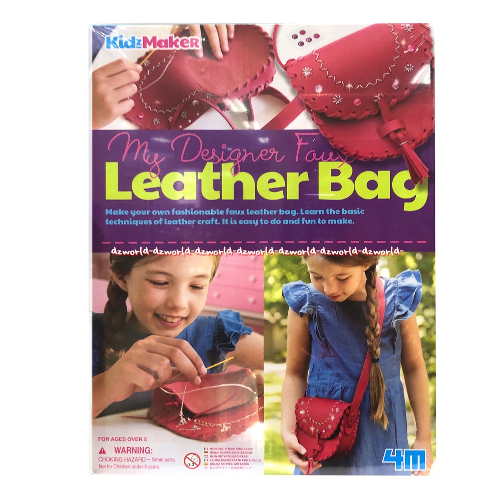 4M My Designer Fawless Leather Bag Kidsmaker Kreasi Membuat Tas Kulit Sendiri Untuk Anak Mydesigner for Bags