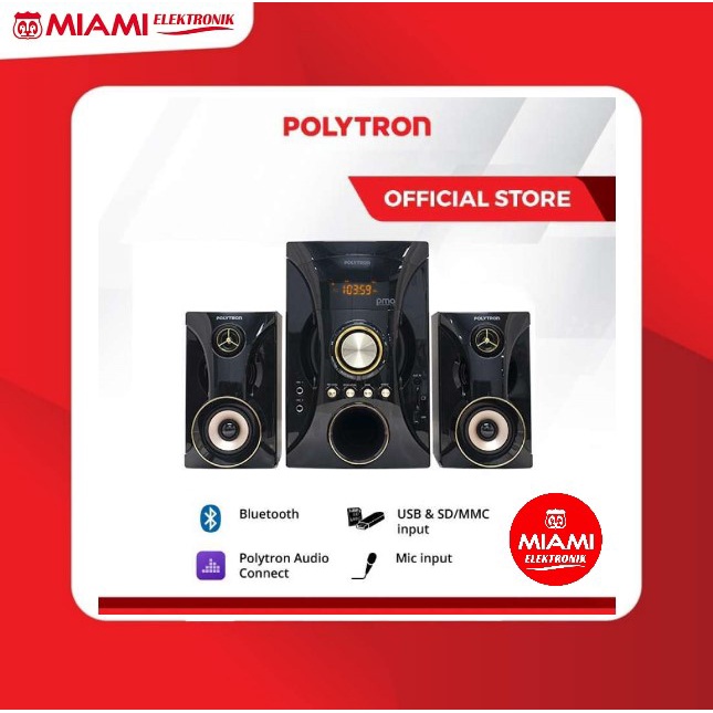 Multimedia Speaker Polytron PMA9505 PMA 9505 Bluetooth USB MP3 Tanpa FM