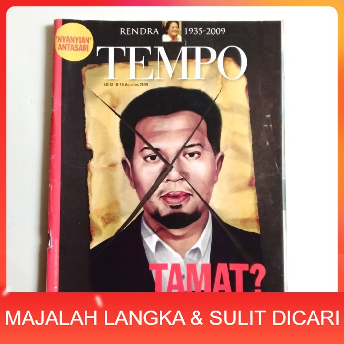 Majalah TEMPO No.25 Agu 2009 Cover TAMAT Langka