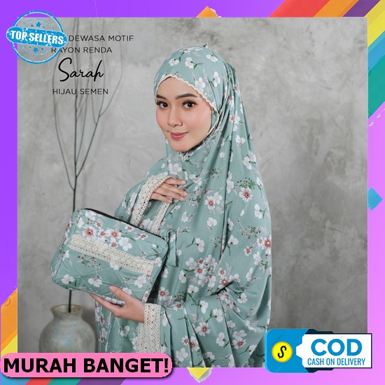 Mukena Dewasa Cempaka Premium Putih Bordir, Mukenah Dewasa Terbaru 2022, Model Mukena Sutra Putih Bo