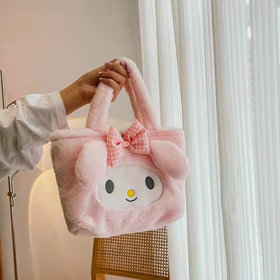 cod☜☞ready Shoulder Tote Bag Motif Boneka Kelinci Piyopiyo Tas Selempang Bahu Bahan Bulu Bludru Plush Fluffy Fur Sling Bag Rabbit Wanita lagilaku